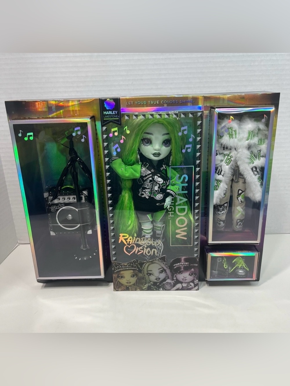 SHADOW HIGH Harley Limestone Rainbow Vision Doll 2022 MGA NEW NWT rainbow high